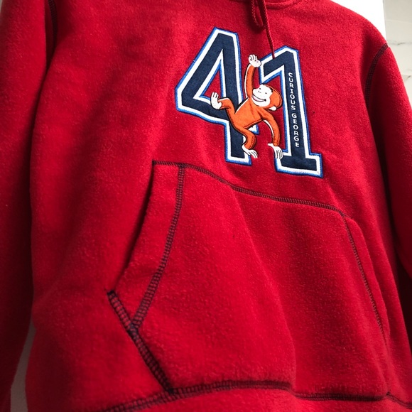 Curious George red sweatshirt (S) - Picture 5 of 8